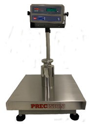 Balanza electrónica de plataforma, 60 kg x 10 g, con cabezal y columa Y45C-EL-5B