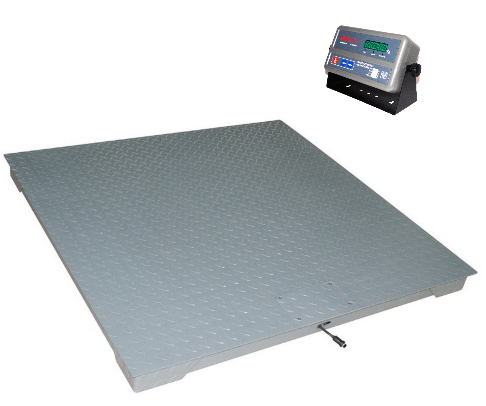 Balanza electrónica de plataforma, 1500 kg x 200 g, con cabezal YC120C EL-5B