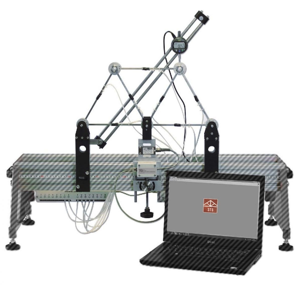 Módulo p/experimentar con pórticos y otras estructuras articuladas STS8