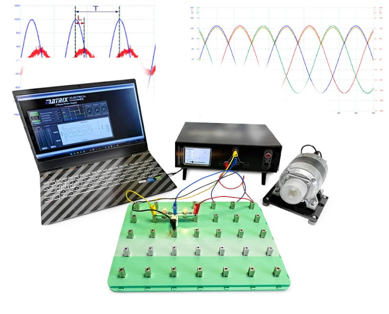 Conjunto para estudiar circuitos trifásicos LK6846
