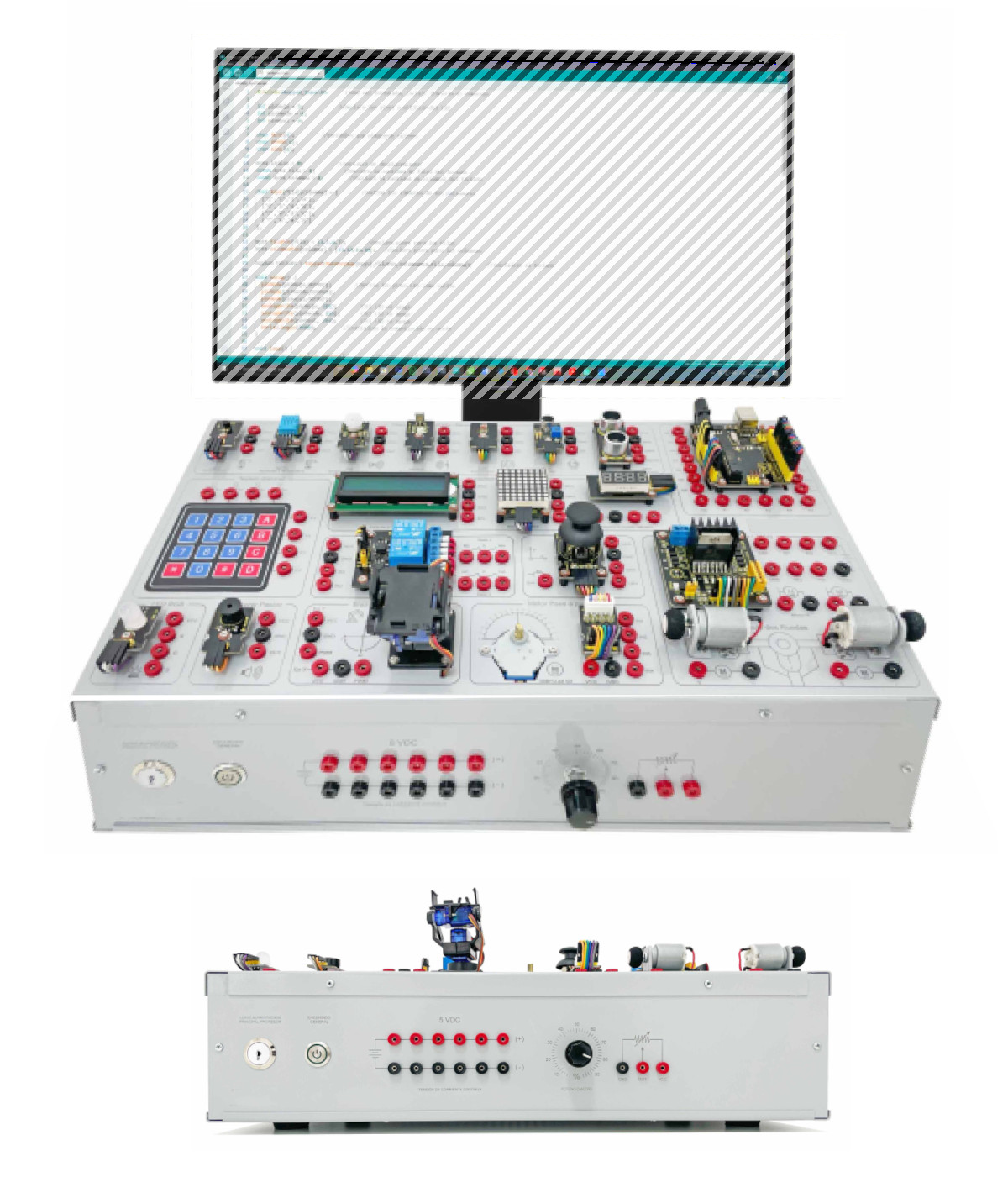 Módulo para prácticas de programación sobre Arduino y electrónica digital RBT 12