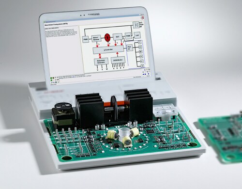 Placa p/prácticas Básicas con Máquinas Eléctricas COM3Lab Maq El 1