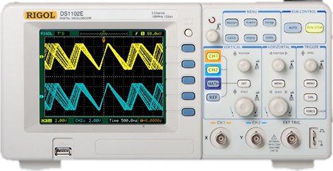 Osciloscopio digital con 2 canales analógicos de 100MHz y canal separado de trigger DS-1102E