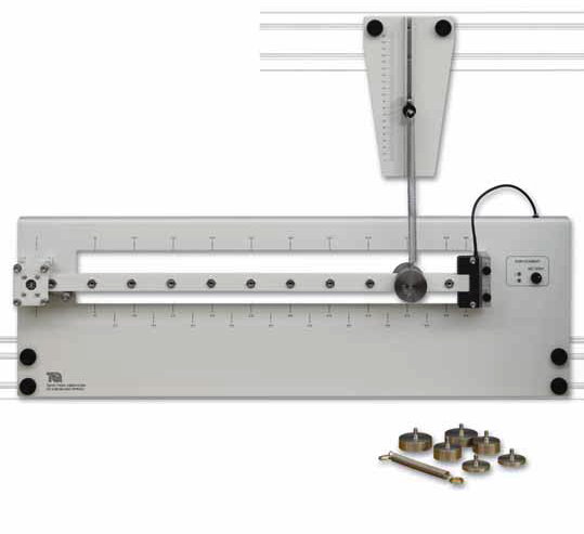 Módulo p/montar en bastidor TM160: Estudio de oscilaciones de una columna pivotante sostenida por un resorte TM167