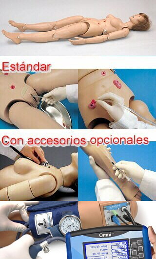 Entrenador para prácticas de enfermería Susy/Simón c/ostomas S201