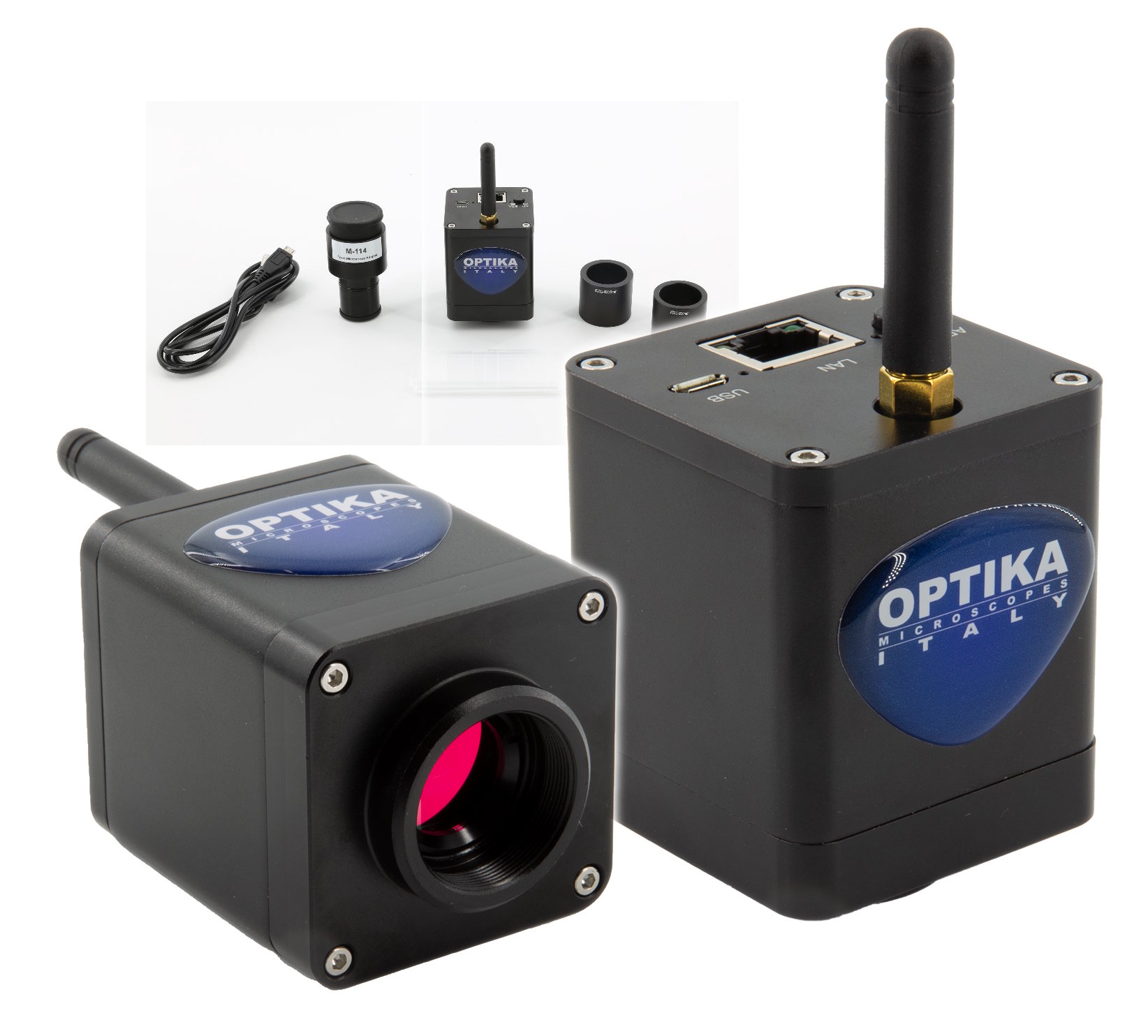 Cámara digital para microscopio y/o lupa estereoscópica, 4 MPx, WiFi/Ethernet C-WF2