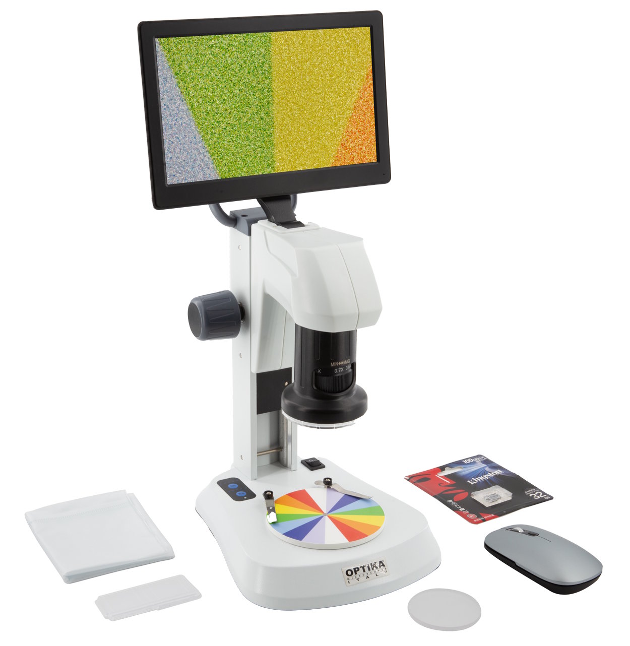 Lupa estereoscópica digital, con Zoom, 8 a 54X, visor LCD, iluminación LED incidente y transmitida SFX-85V