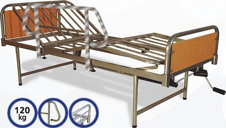 Cama Ortopédica de Cuatro Planos, con respaldo de melamina MED-22