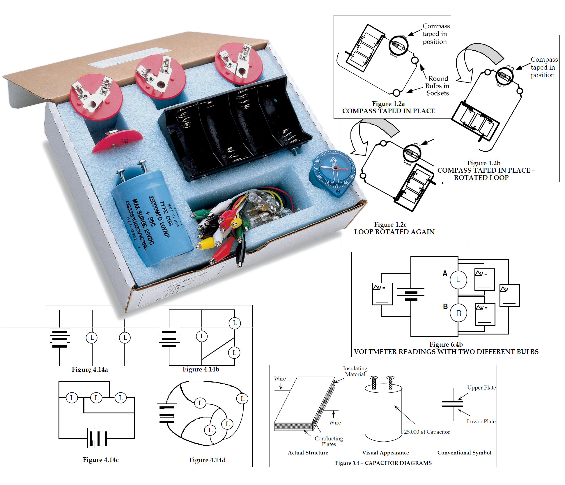 Kit para el aprendizaje intuitivo de circuitos eléctricos EM-8624A