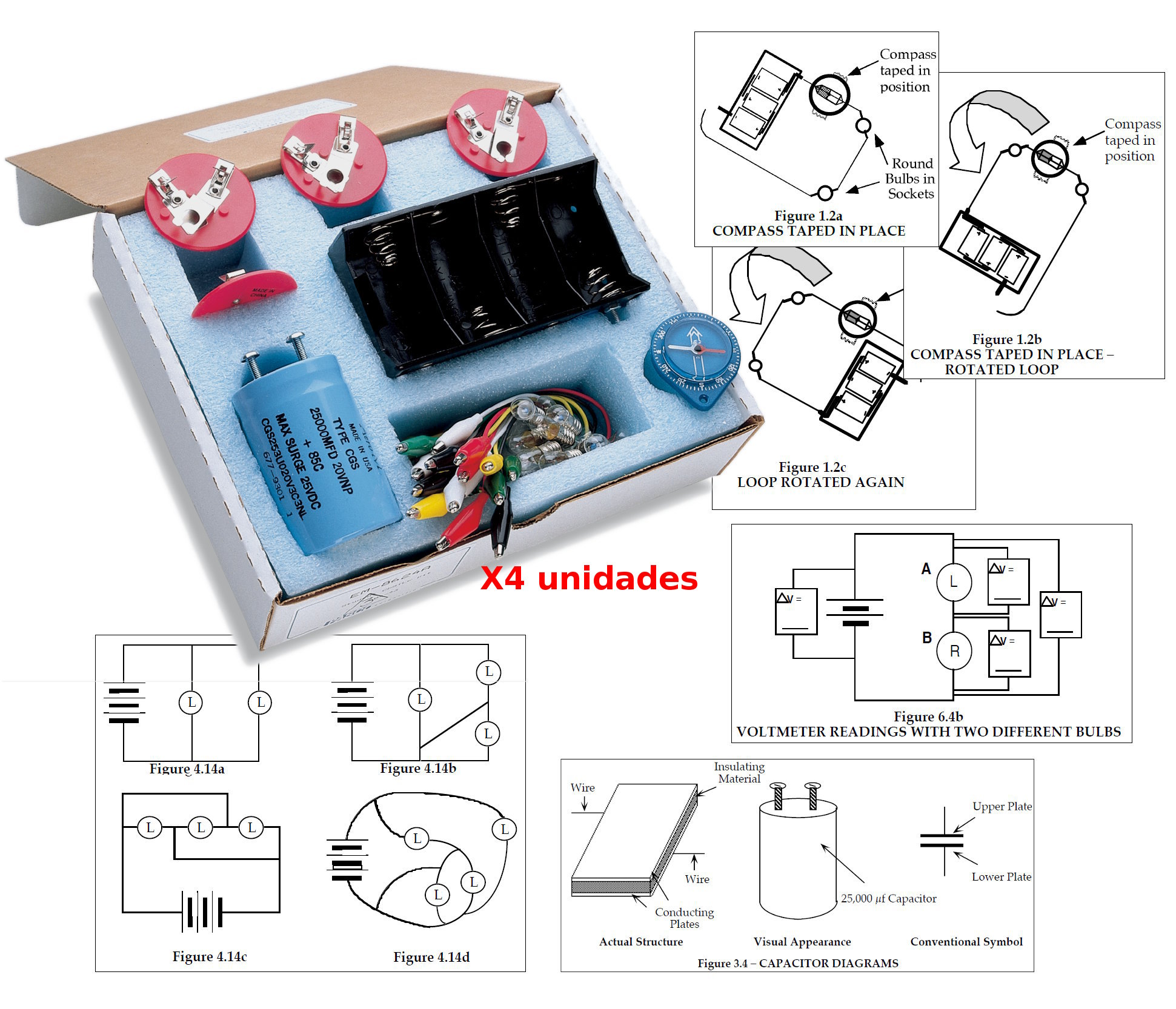 Pack de ahorro para el EM-8624A: conjunto de 4 unidades EM-8654