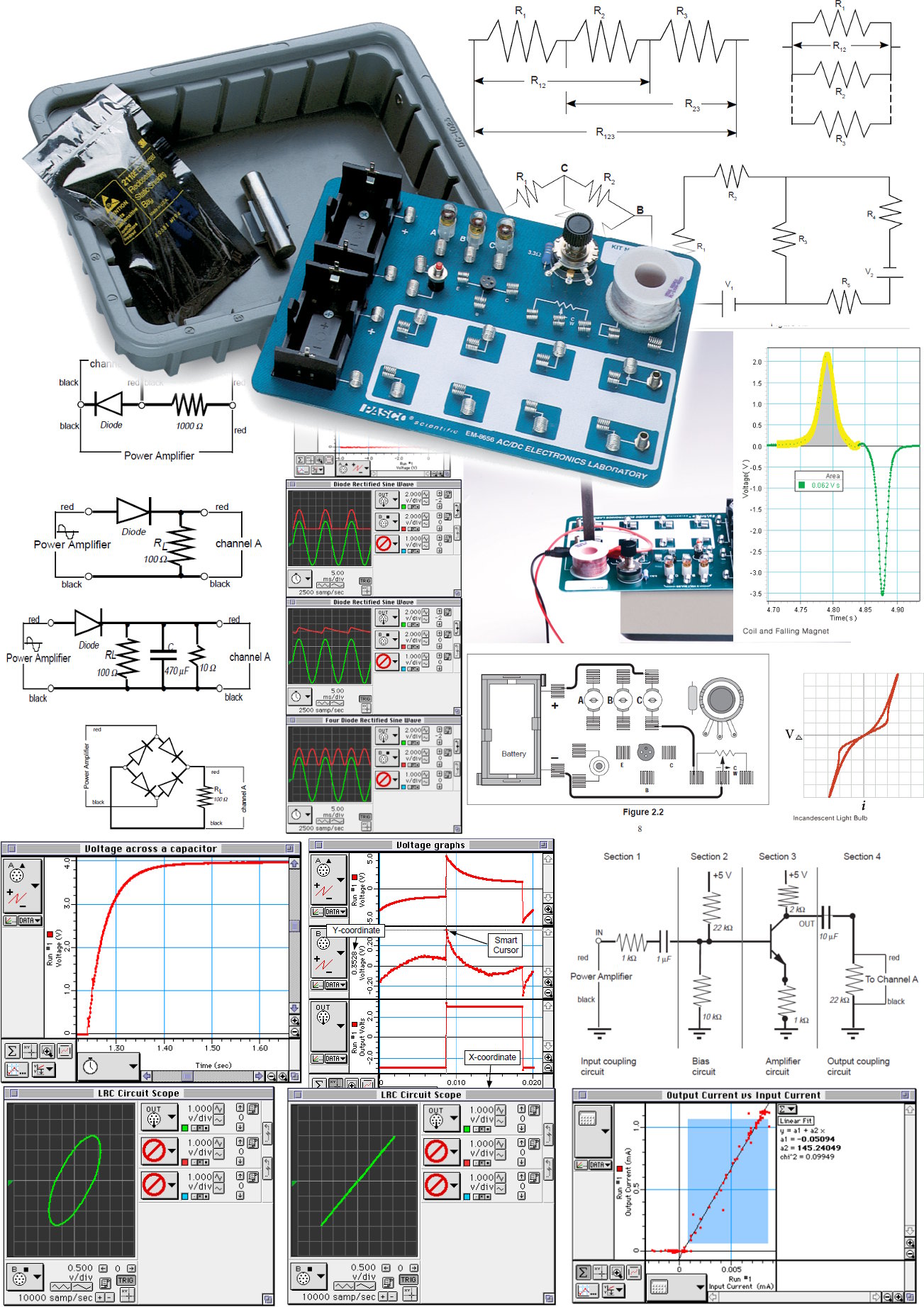 Laboratorio de electricidad y electrónica elementales CC/CA EM-8656