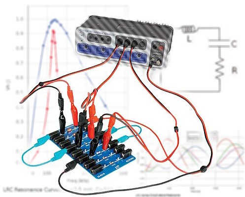 Conjunto p/estudiar experimentalmente el comportamiento de circuitos LRC EX-5537