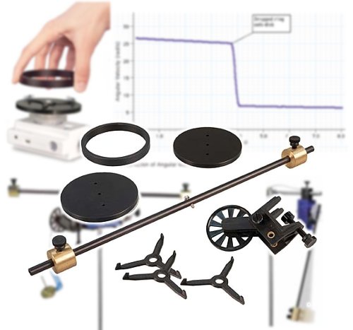 Mini Laboratorio de Mecánica Rotacional p/usar c/sensor de movimientos rotacionales/encoder ME-3420