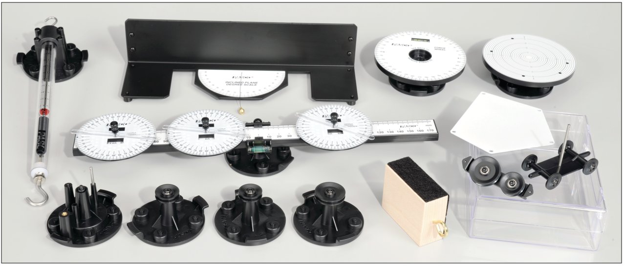 Componente del sistema p/estudios de Estática ME-9502: Juego de piezas c/sujección magnética ME-9505