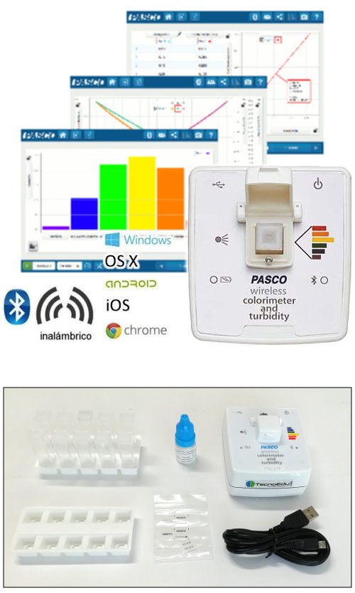 Colorímetro y turbidímetro inalámbrico PS-3215