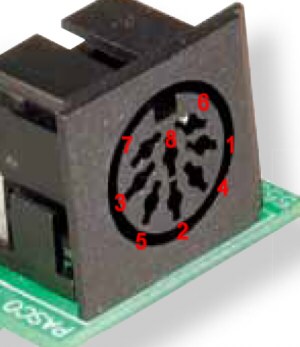 PinOut del conector analógico de las interfases Science Workshop 300, 500, 700 y 750 de Pasco PinOut SW A